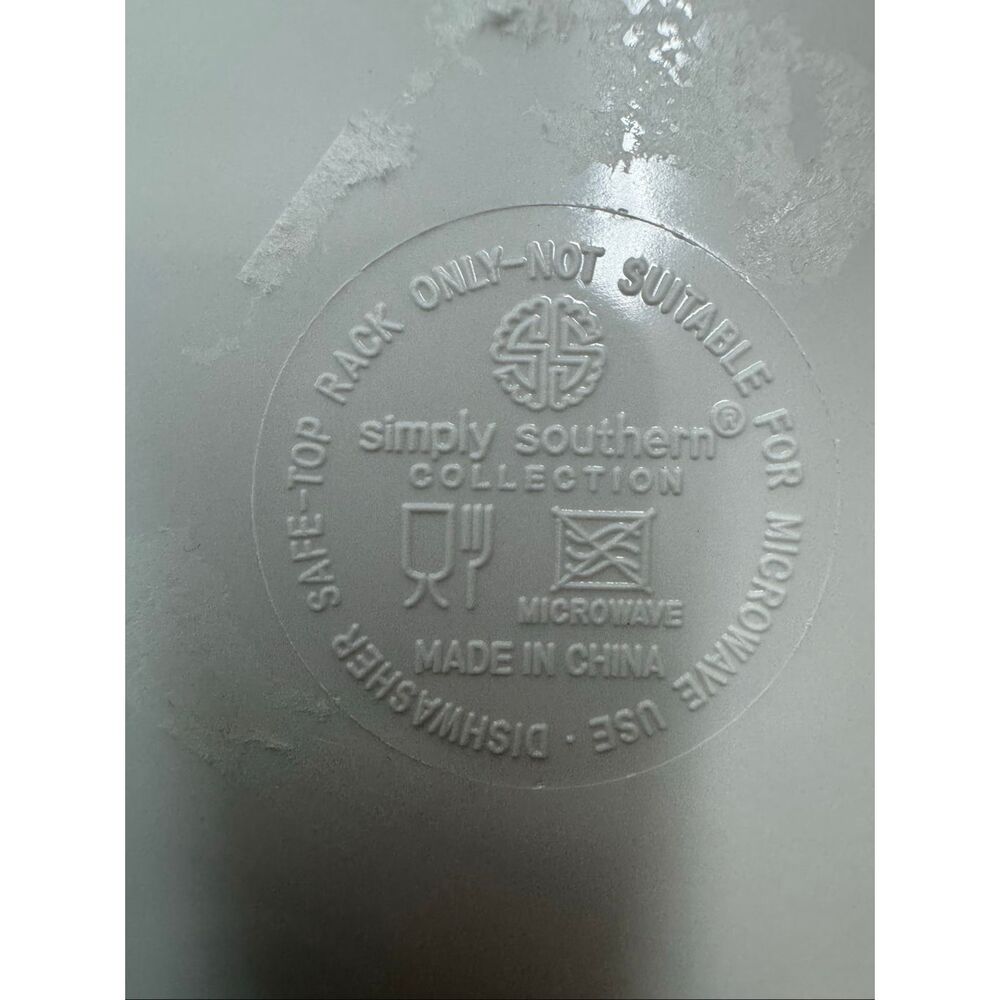 Simply Southern Plastic 9 Inch Plate- Seashell Print - Picture 4 of 5